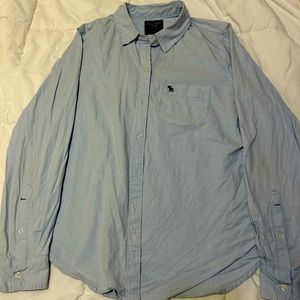 Abercrombie and fitch men’s medium long sleeve button up shirt
